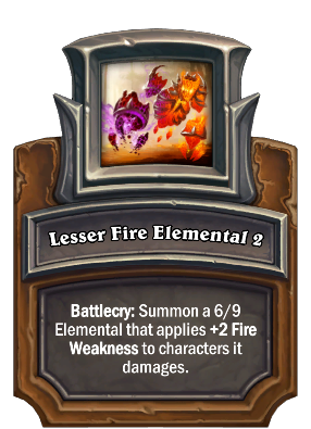 Lesser Fire Elemental 2 Card Image