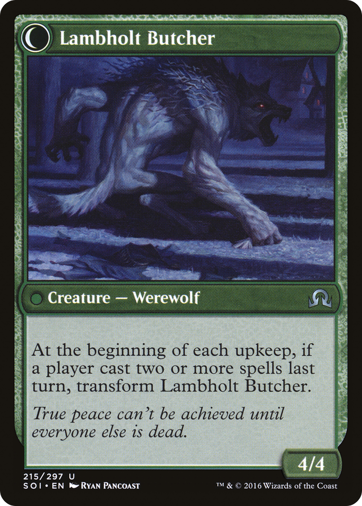 Lambholt Pacifist // Lambholt Butcher Card Image