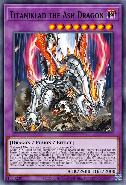 Titaniklad the Ash Dragon Card Image