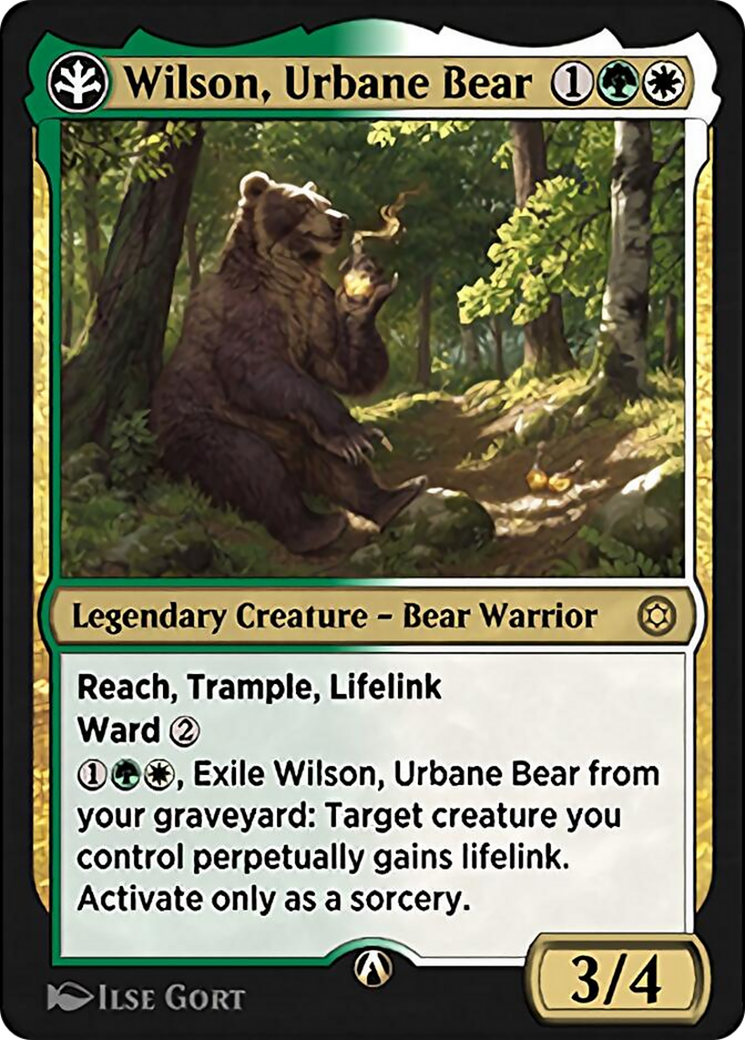 Wilson, Urbane Bear Card Image
