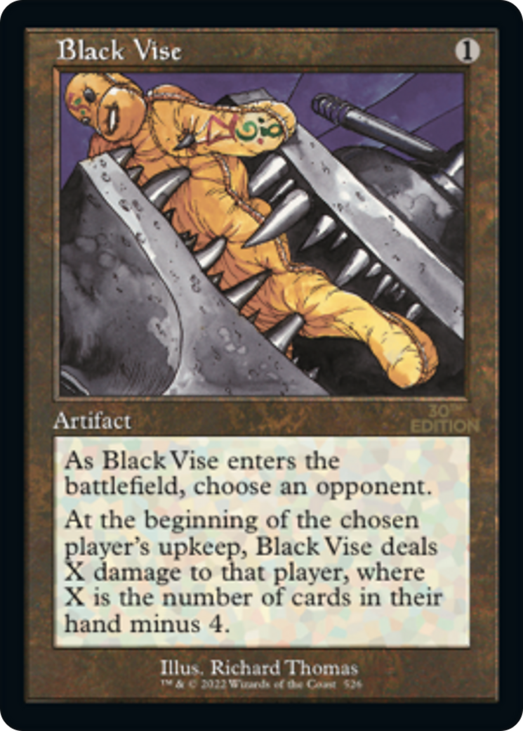 Black Vise Card Image