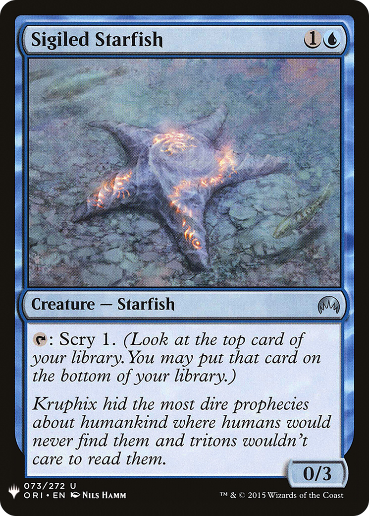 Sigiled Starfish Card Image