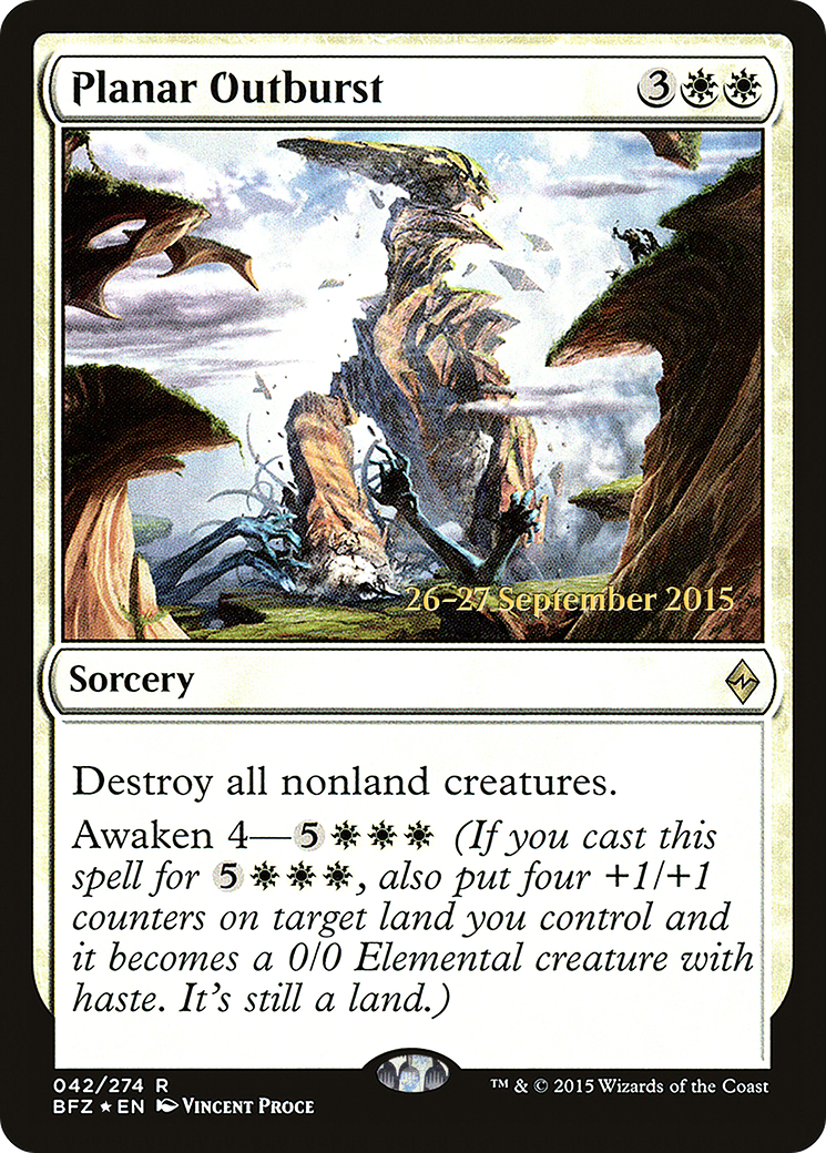 Planar Outburst Card Image