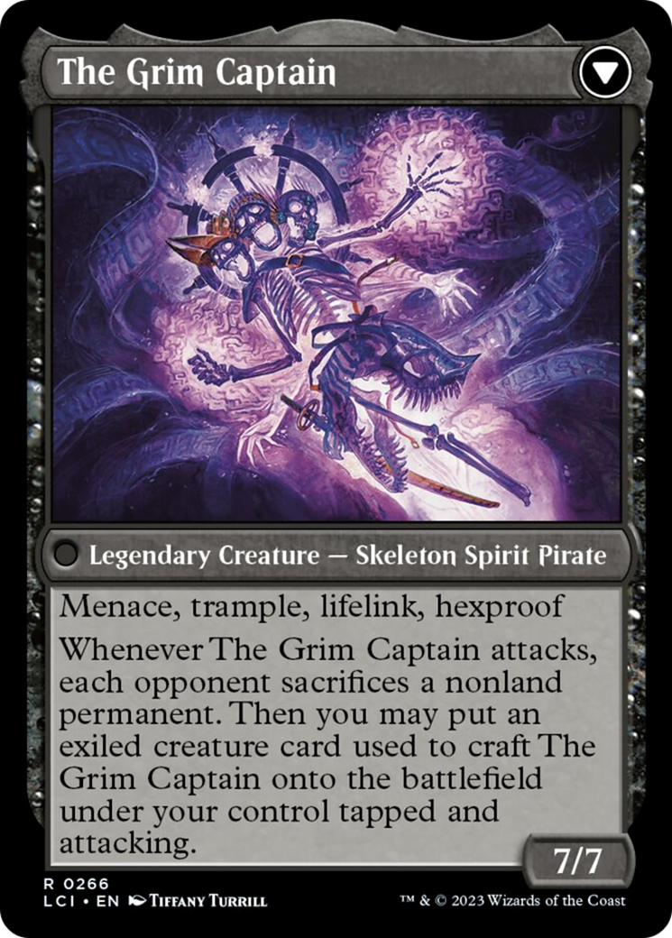 Throne of the Grim Captain // The Grim Captain Card Image