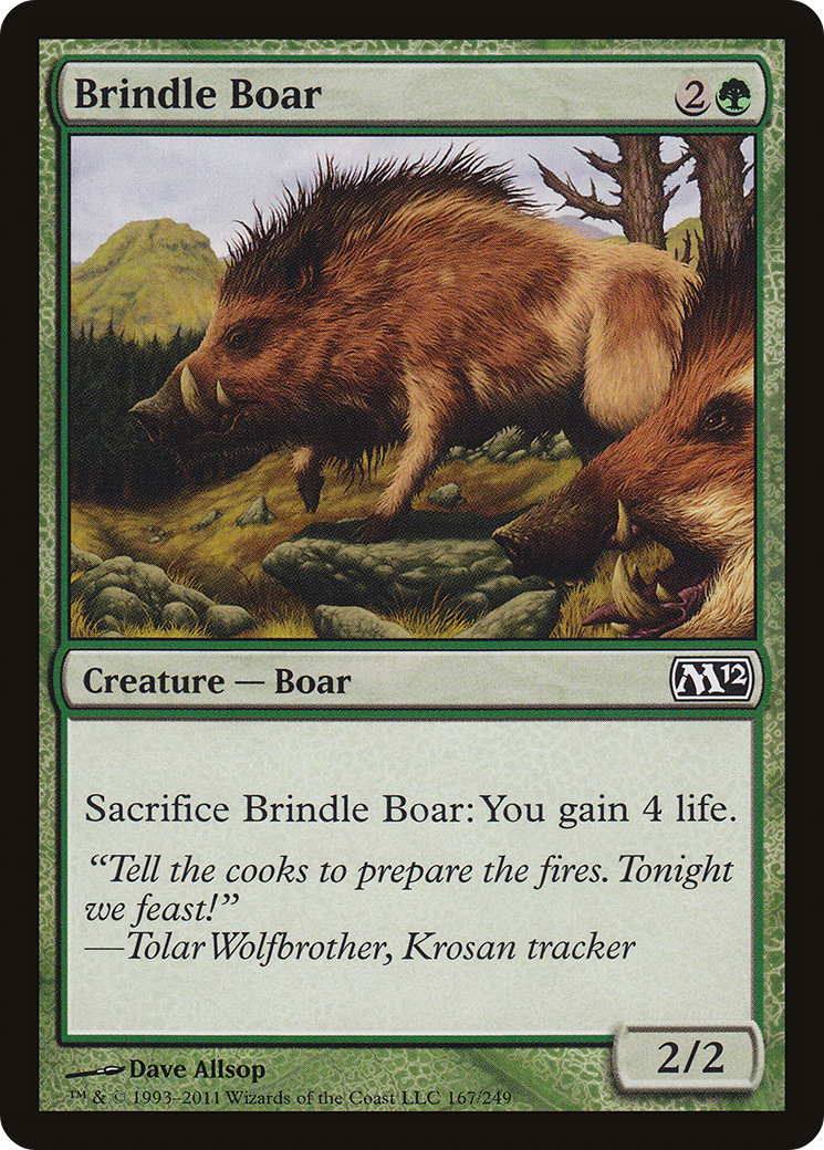 Brindle Boar Card Image