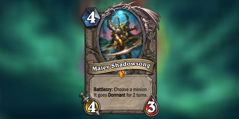 Maiev Shadowsong is a new Legendary Card Revealed for Hearthstone's Ashes of Outland Expansion