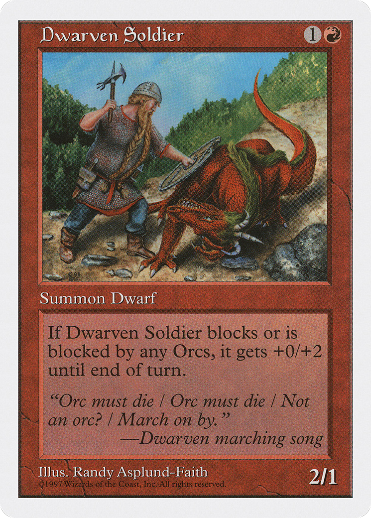 Dwarven Soldier Card Image