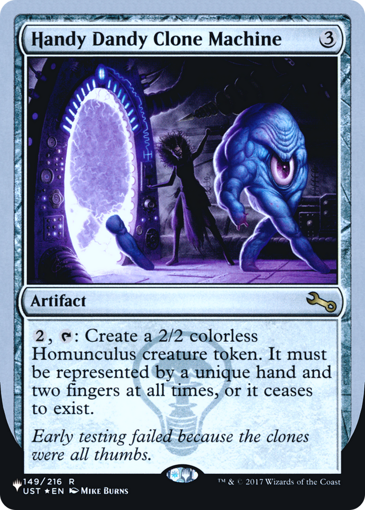 Handy Dandy Clone Machine Card Image