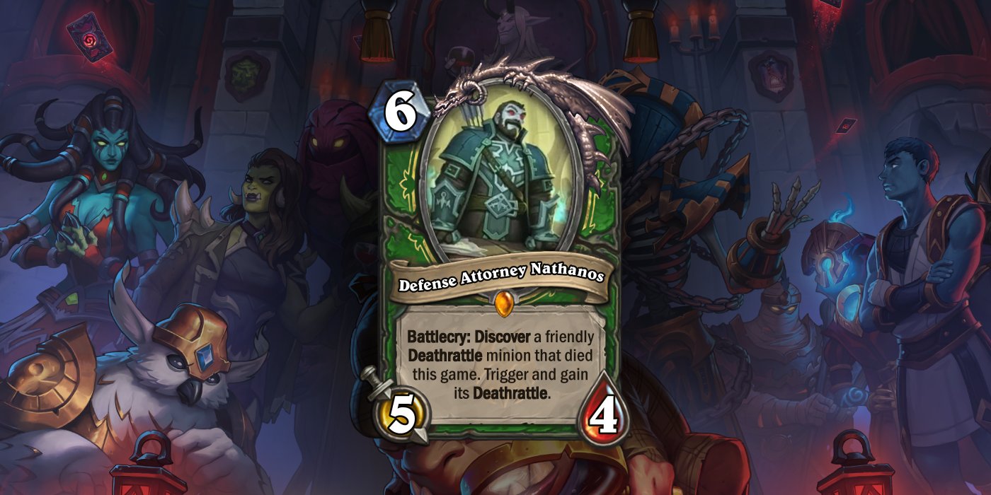 Defense Attorney Nathanos Revealed as New Hunter Legendary Card for Hearthstone's Maw and Disorder Mini-Set