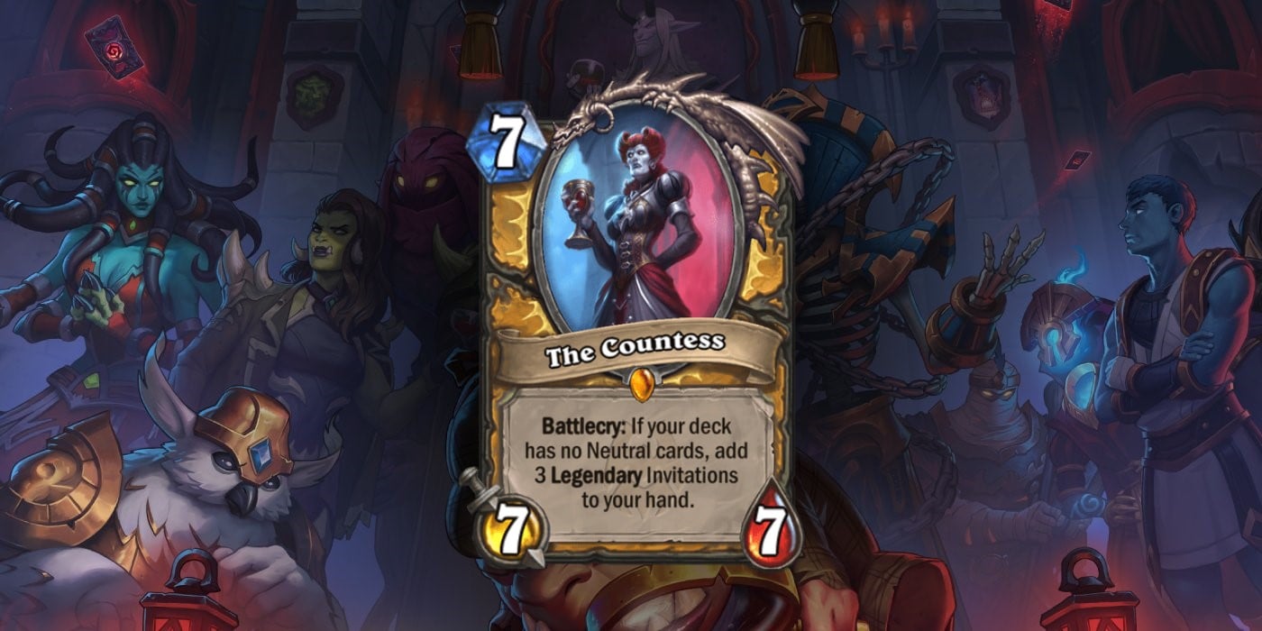 The Countess is a New Legendary Paladin Card Revealed for Murder at Castle Nathria by Masaru