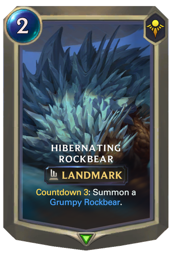 Hibernating Rockbear Card Image
