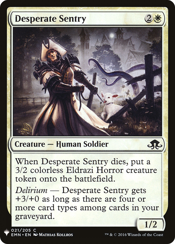 Desperate Sentry Card Image