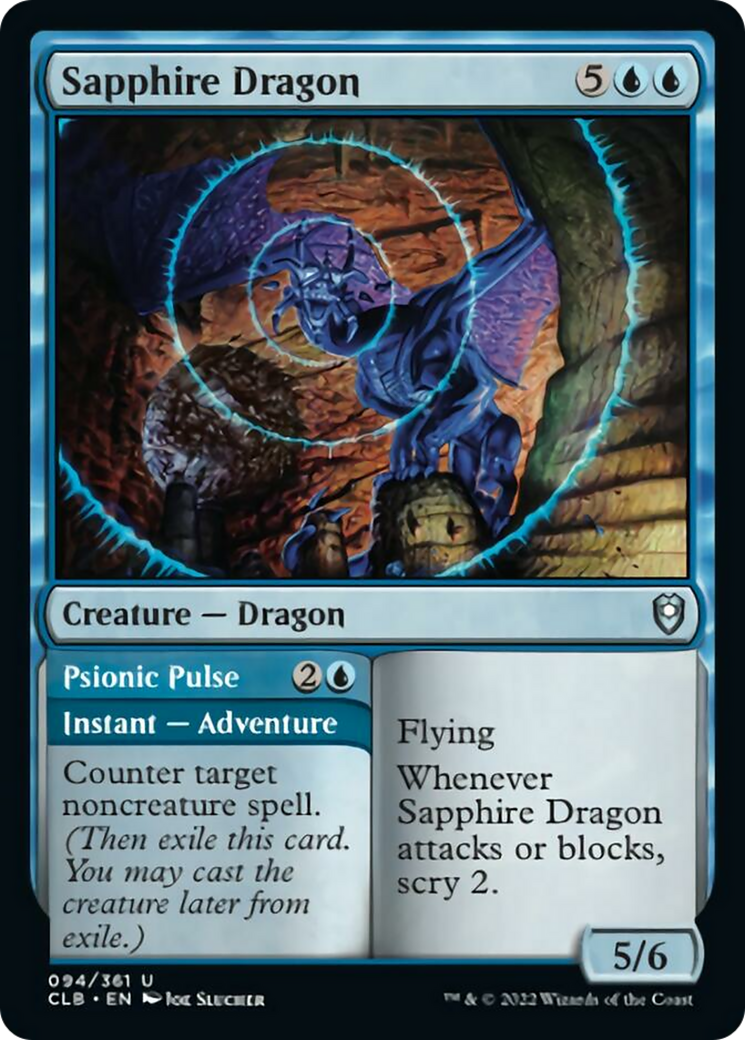 Sapphire Dragon // Psionic Pulse Card Image