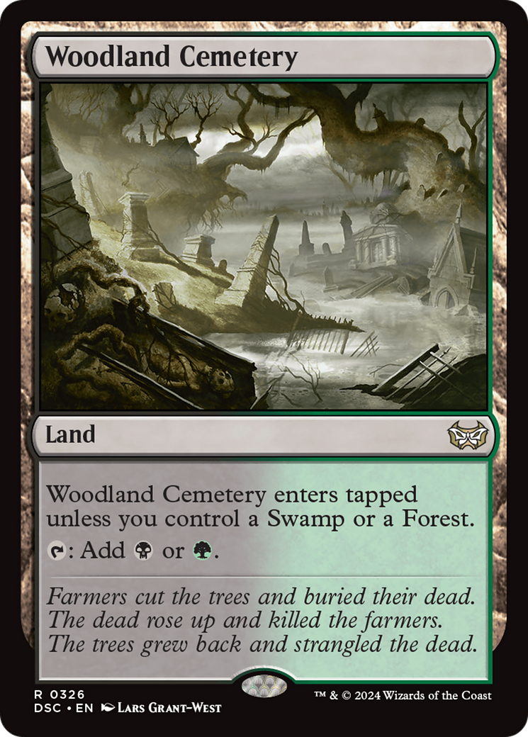 Woodland Cemetery Card Image