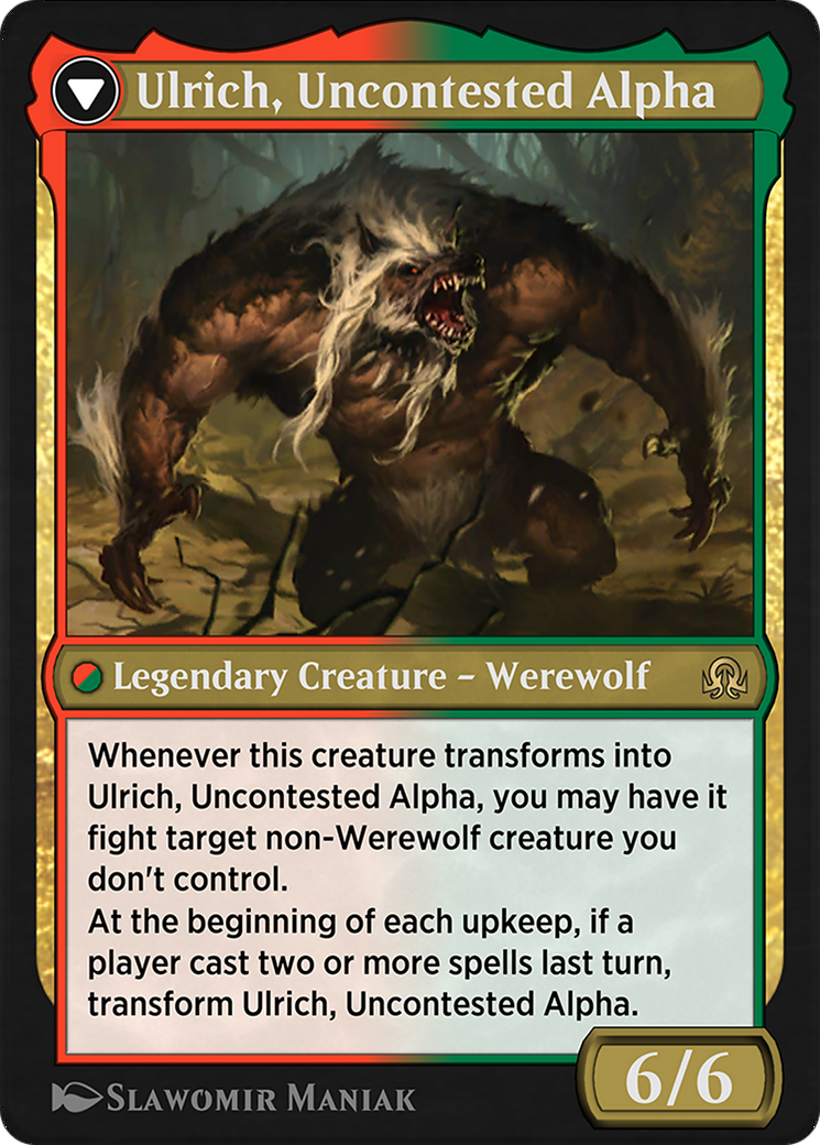 Ulrich of the Krallenhorde // Ulrich, Uncontested Alpha Card Image