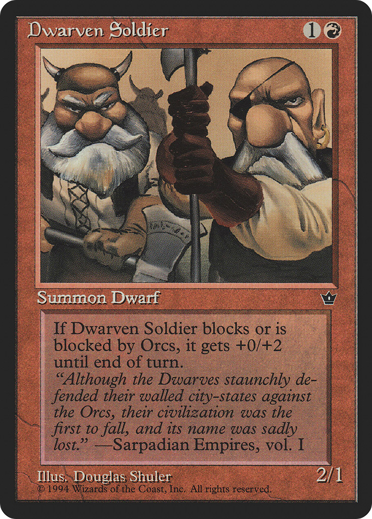 Dwarven Soldier Card Image