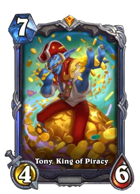 Tony, King of Piracy Signature Card Image