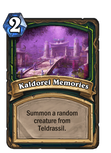 Kaldorei Memories Card Image