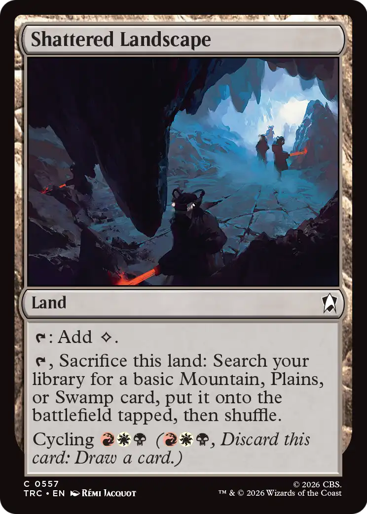 Shattered Landscape Magic: The Gathering card