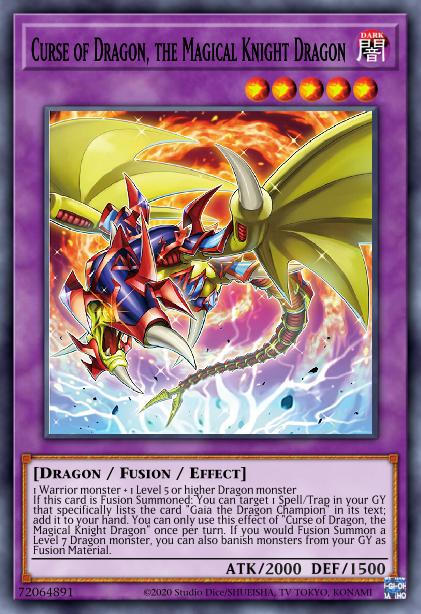 Curse of Dragon, the Magical Knight Dragon Card Image