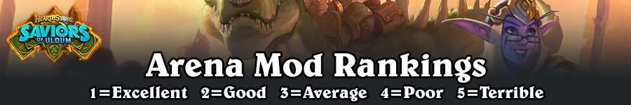 SoU Arena Mod Rankings