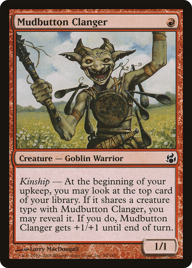 Mudbutton Clanger Card Image