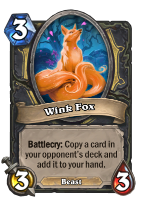 Wink Fox Card Image