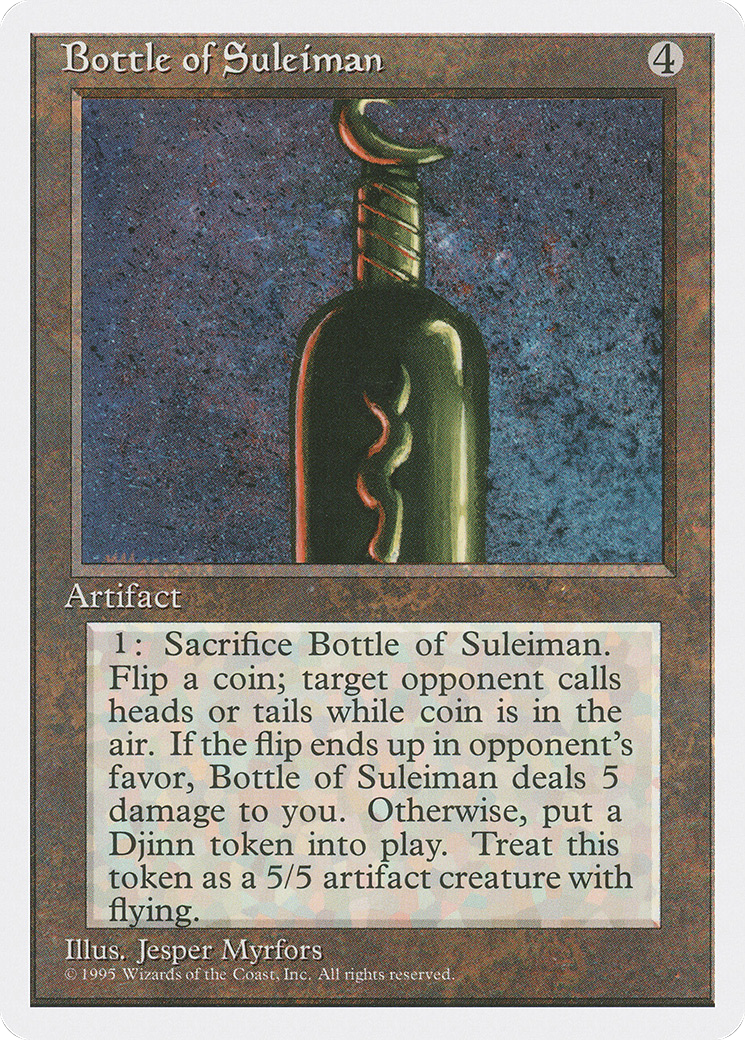 Bottle of Suleiman Card Image