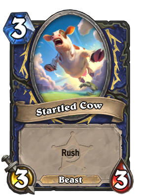 Startled Cow Card Image