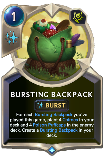 Bursting Backpack Card Image