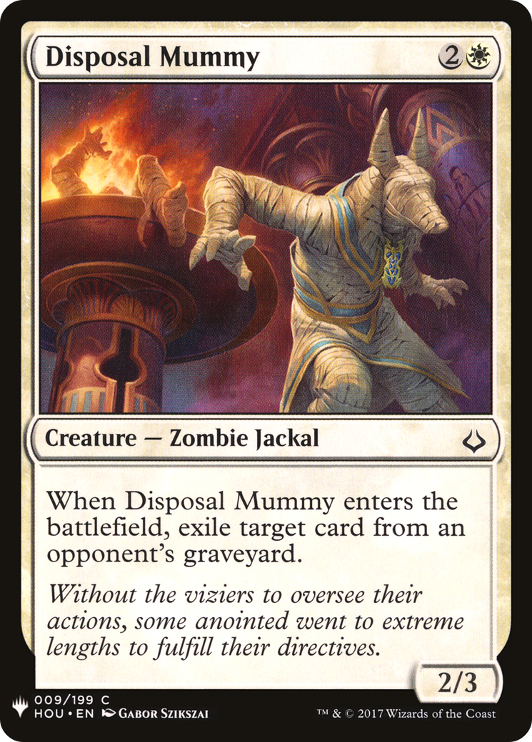 Disposal Mummy Card Image