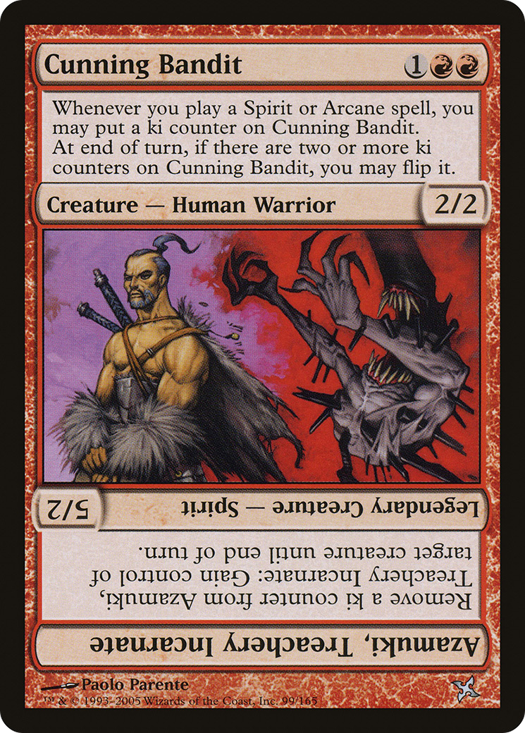 Cunning Bandit // Azamuki, Treachery Incarnate Card Image