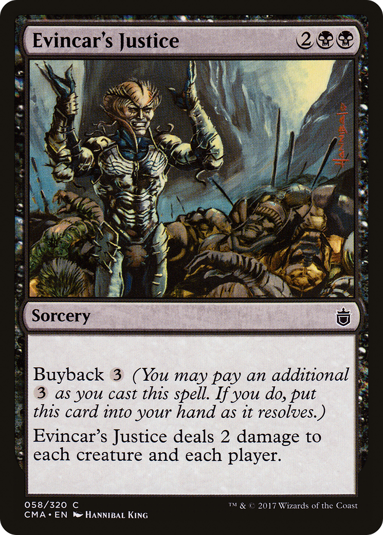 Evincar's Justice Card Image