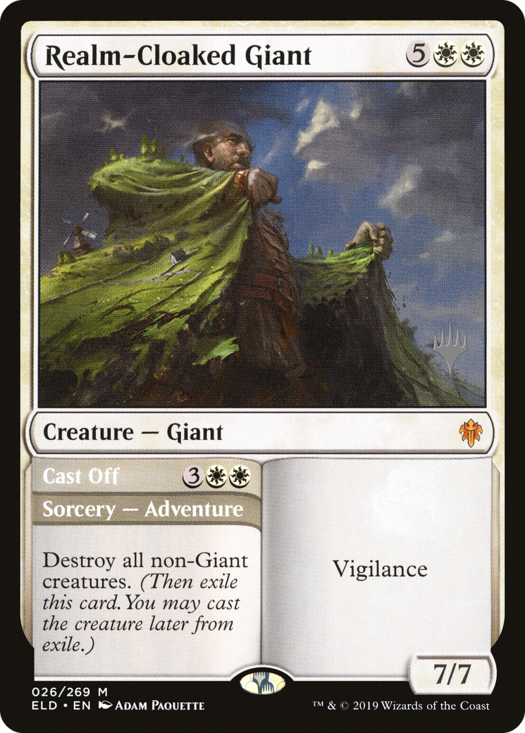 Realm-Cloaked Giant // Cast Off Card Image