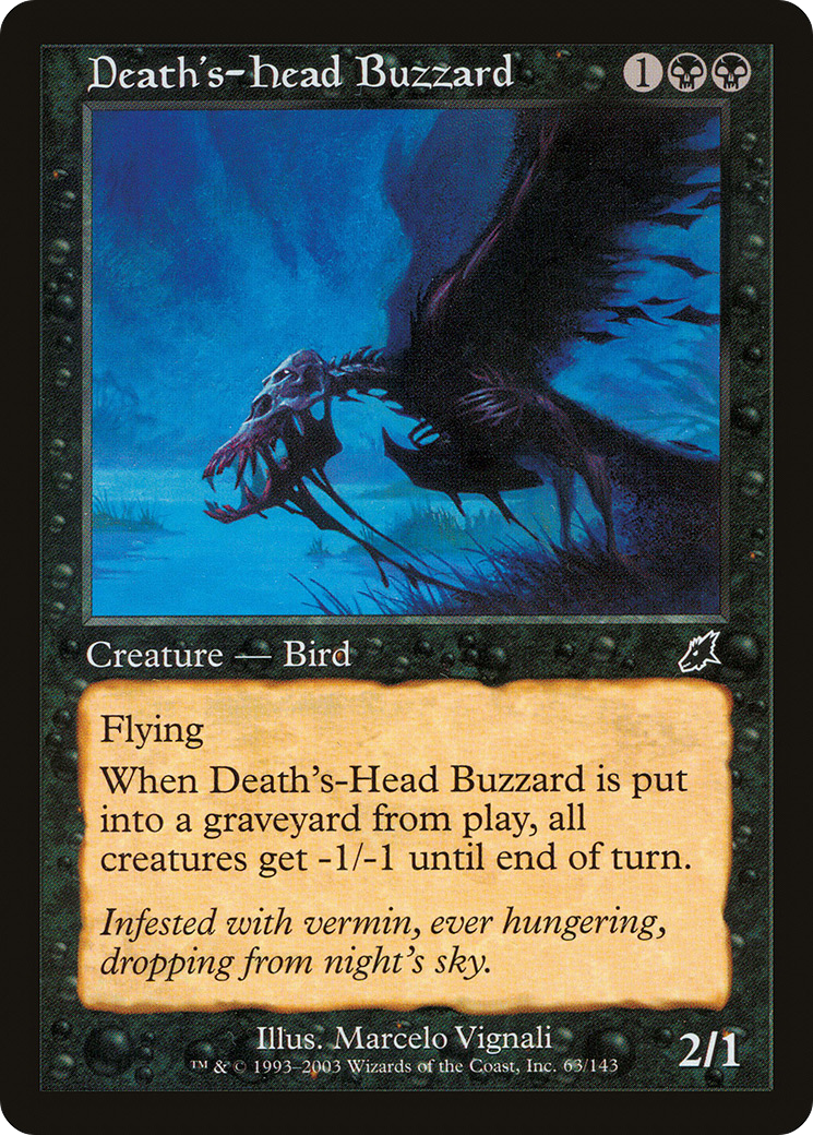 Death's-Head Buzzard Card Image