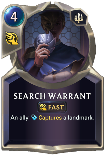 Search Warrant Card Image