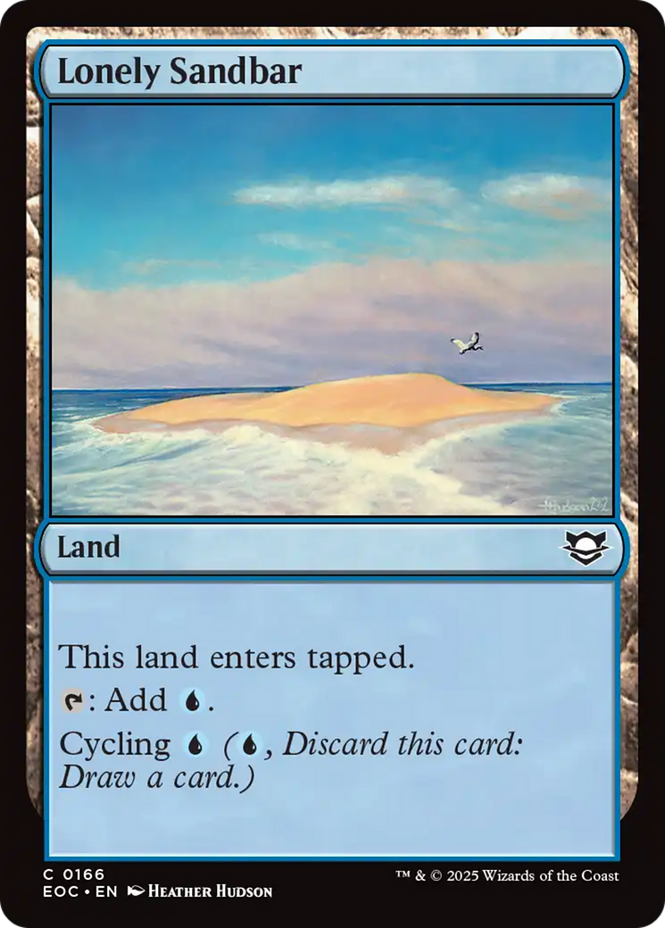 Lonely Sandbar Card Image