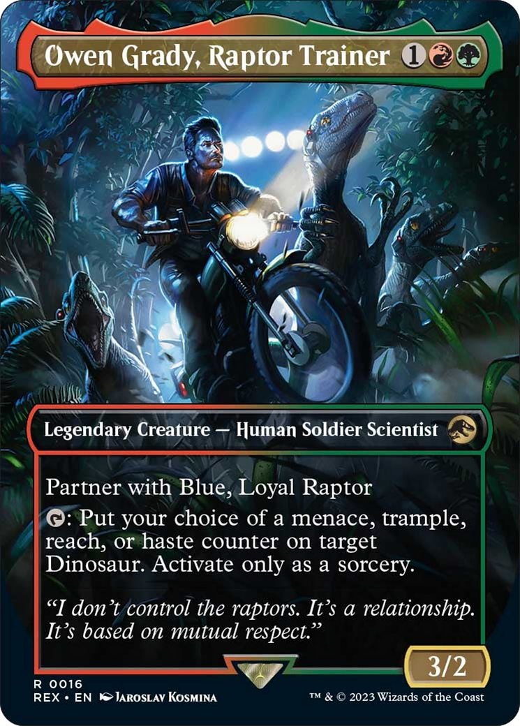 Owen Grady, Raptor Trainer Card Image