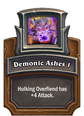 Demonic Ashes 1 Card Image