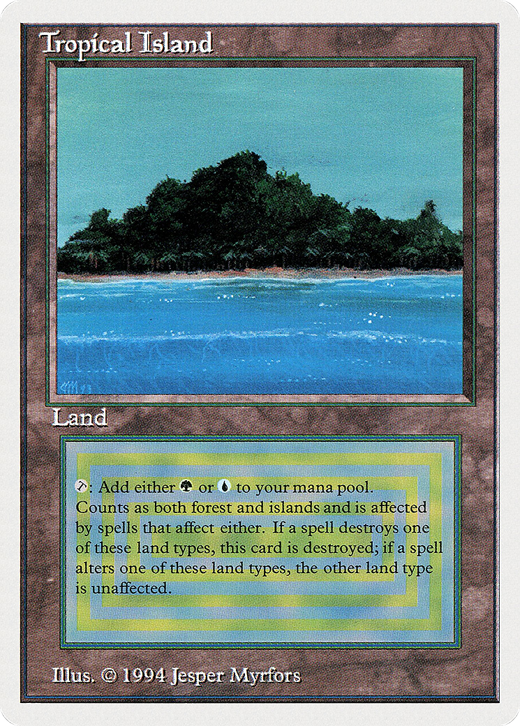 Tropical Island Card Image
