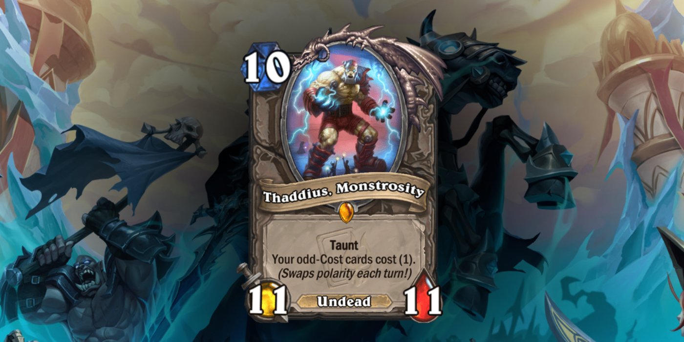 Thaddius Returns to Hearthstone With Polarity Shift! 4 New Neutral Cards Revealed for the Naxxramas Mini-Set