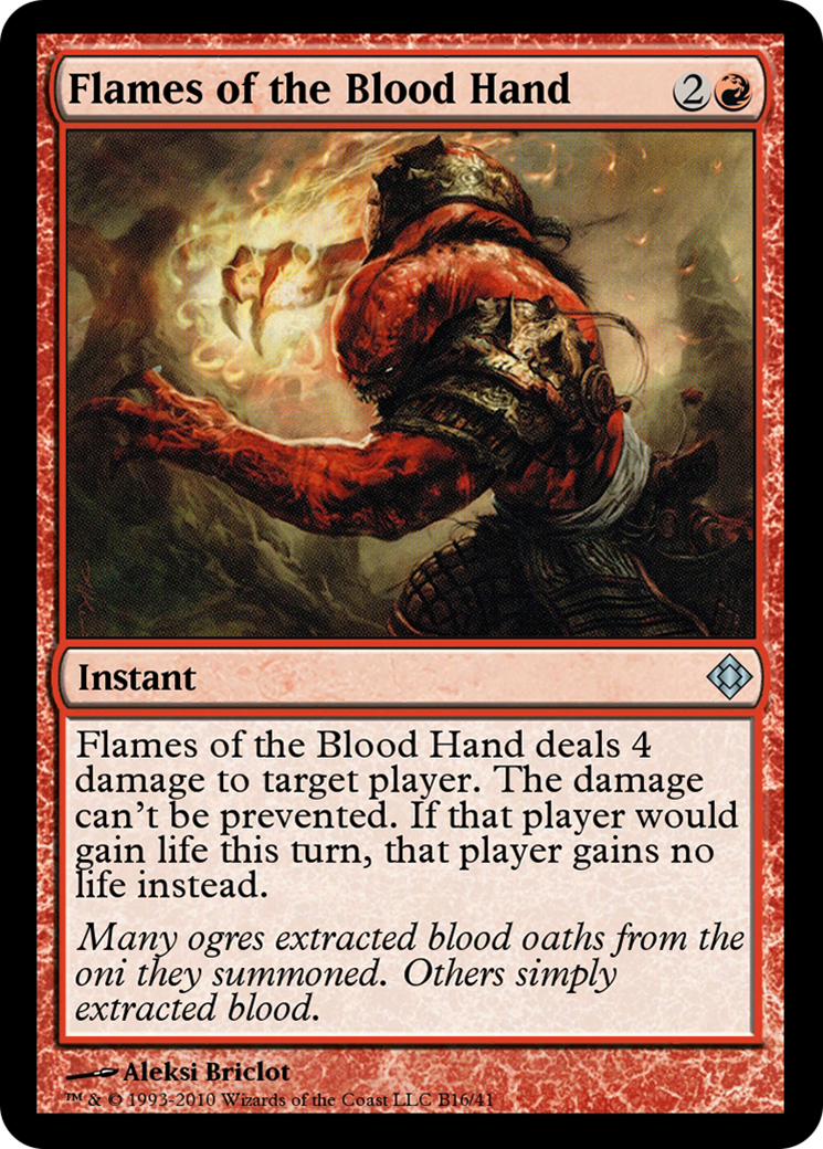 Flames of the Blood Hand Card Image