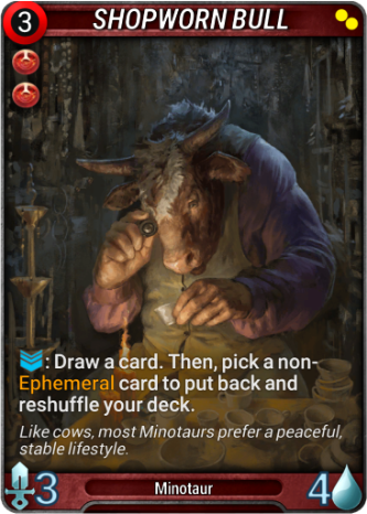 Shopworn Bull Card Image