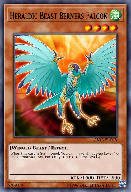 Heraldic Beast Berners Falcon Card Image