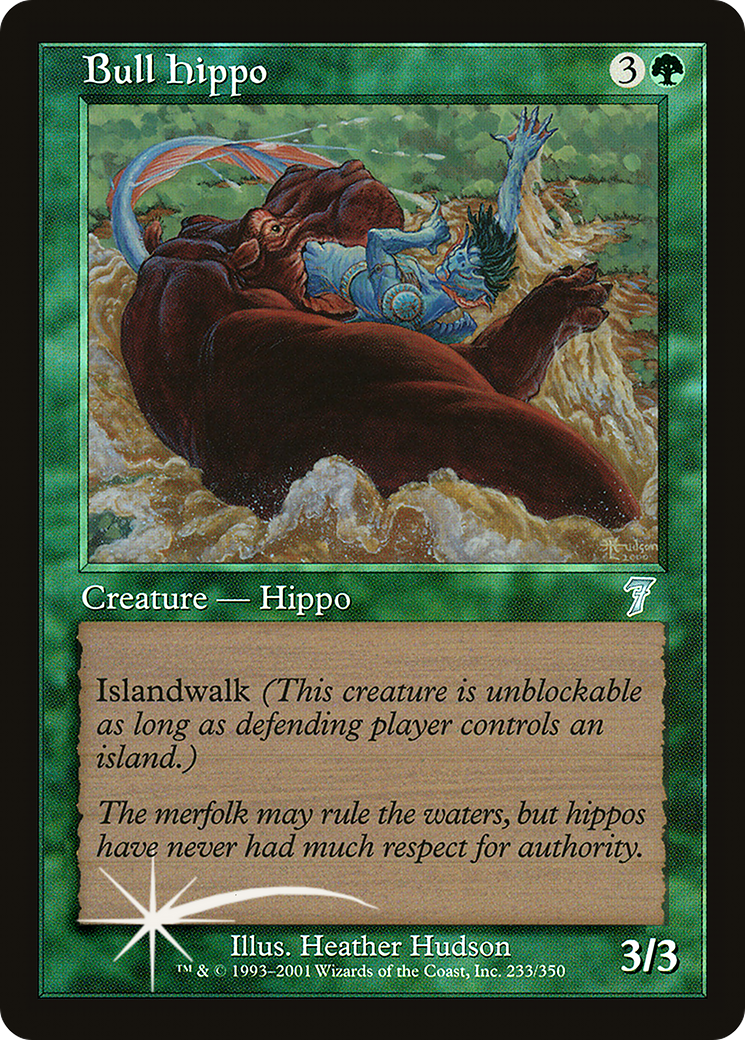 Bull Hippo Card Image