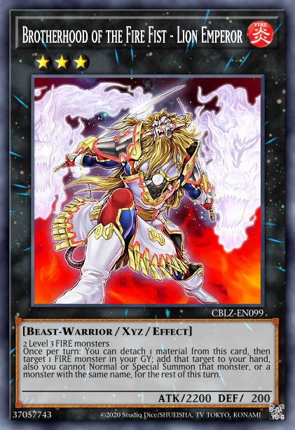 Brotherhood of the Fire Fist - Lion Emperor Card Image