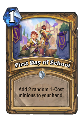 First Day of School Card Image