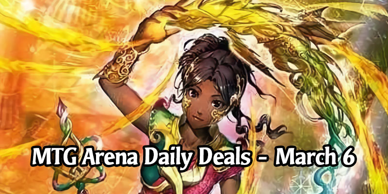 Daily Store Deals in MTG Arena for March 6, 2020 - 80% Off Japanese Saheeli Hisashi Momose Sleeve