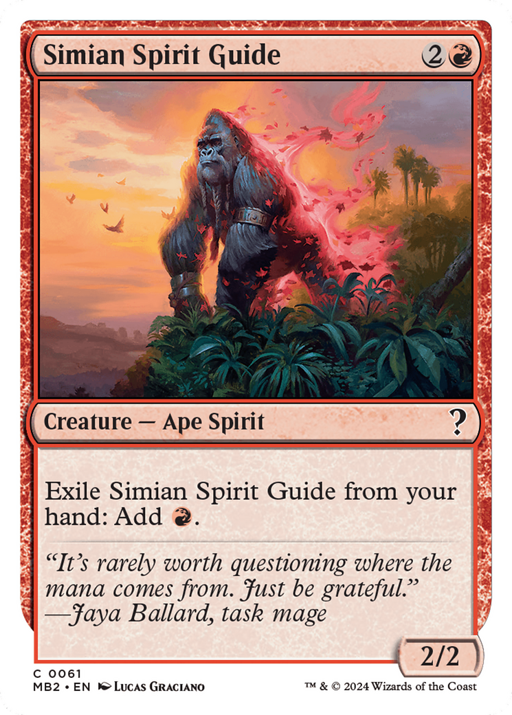 Simian Spirit Guide Card Image