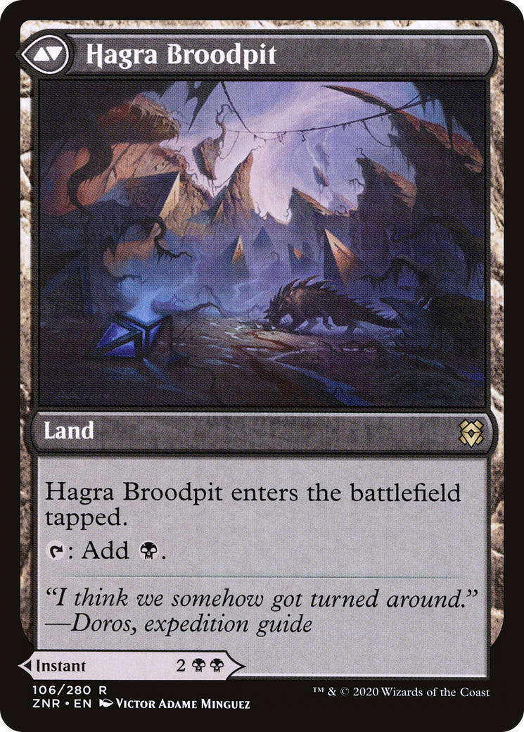 Hagra Mauling // Hagra Broodpit Card Image